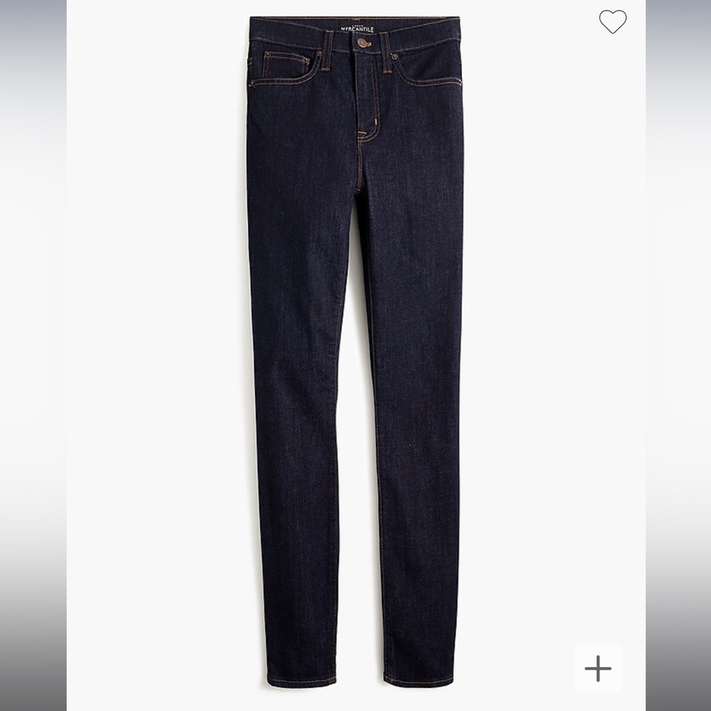 Women’s Jcrew 10” High Rise Skinny Jean Dark Wash Fall staple Autumn boot pants